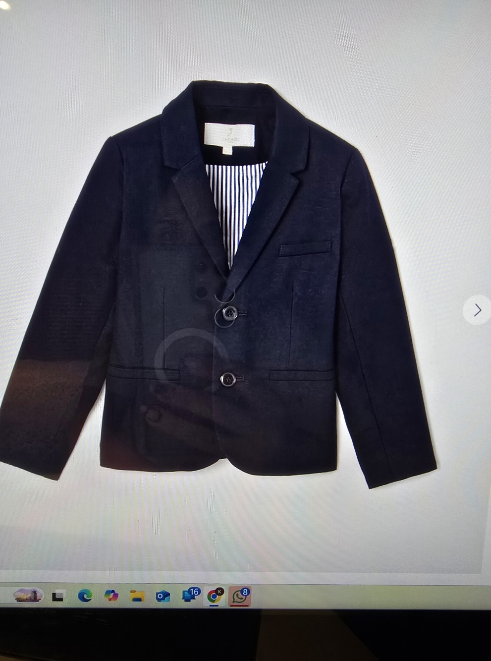 Kids Navy Blazer Jacket, Panrs And Shirt